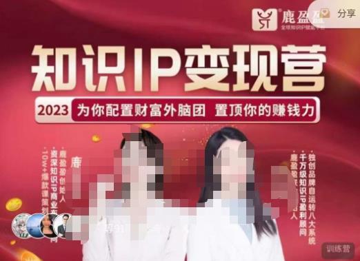 鹿盈盈-知识IP变现实操营,普通人可复制的知识产品落地实操课,带你打通知识IP变现底层逻辑-第一资源库