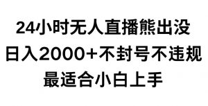快手24小时无人直播熊出没，不封直播间，不违规，日入2000+，最适合小白上手，保姆式教学【揭秘】-第一资源库