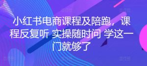 小红书电商课程及陪跑,课程反复听 实操随时问 学这一门就够了-第一资源库